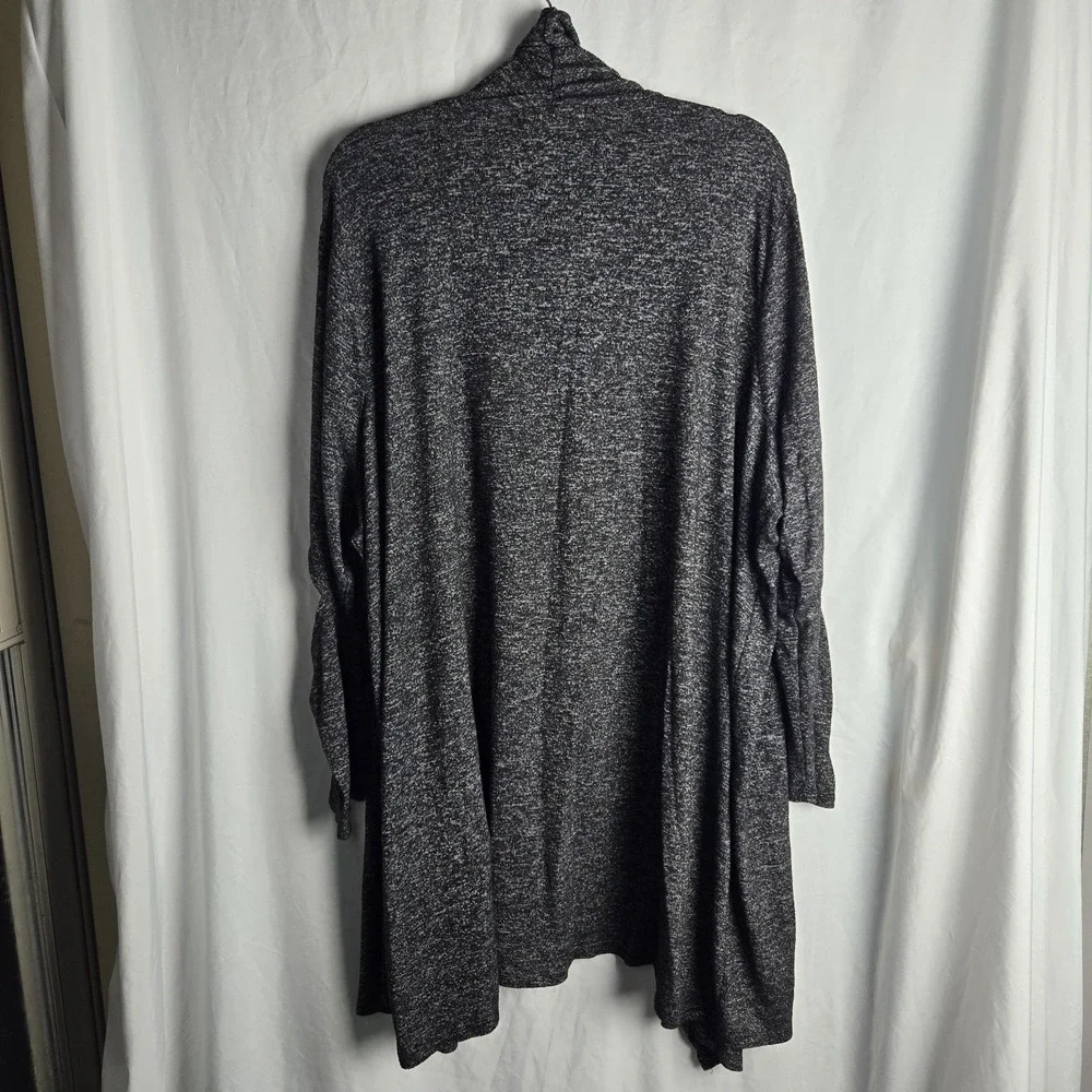 Kate & Mallory Womens 3X Cut Out Sleeve Open Cascade Cardigan Goth Athleisure‎